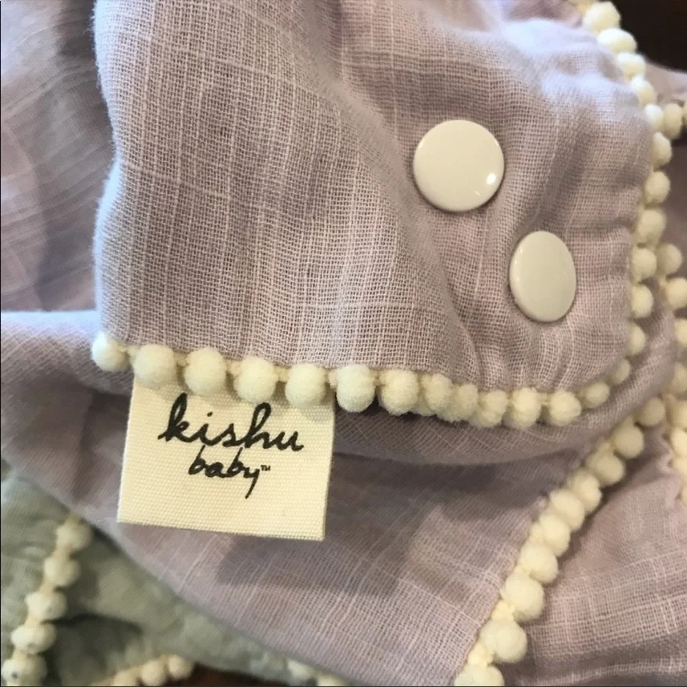 Kishu Pompom bibs and headbands set